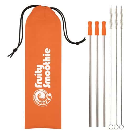 3- Pack Stainless Steel Straw Kit-8