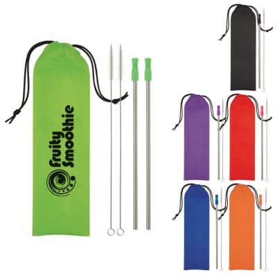 2-Pack Stainless Steel Straw Kit-1
