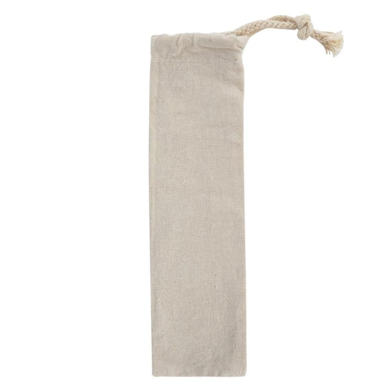 Custom 3-pack Stainless Straw Kit With Cotton Pouch - 1
