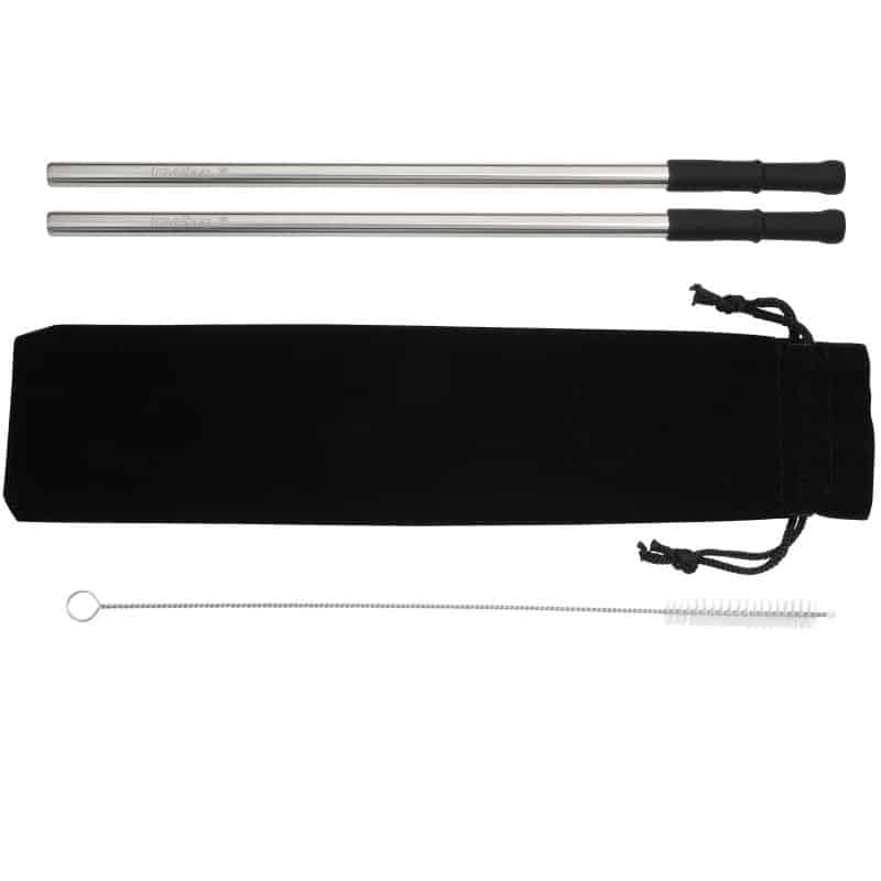 Custom Reusable Stainless steel Straw Set with Brush - 4