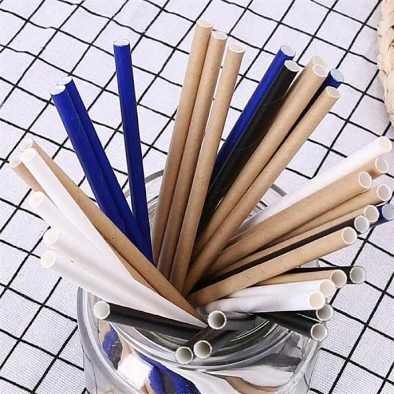 Custom Custom Biodegradable Imprinted Paper Straw - 1