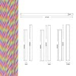 Custom Rainbow Paper Straw 25-Pack - 1