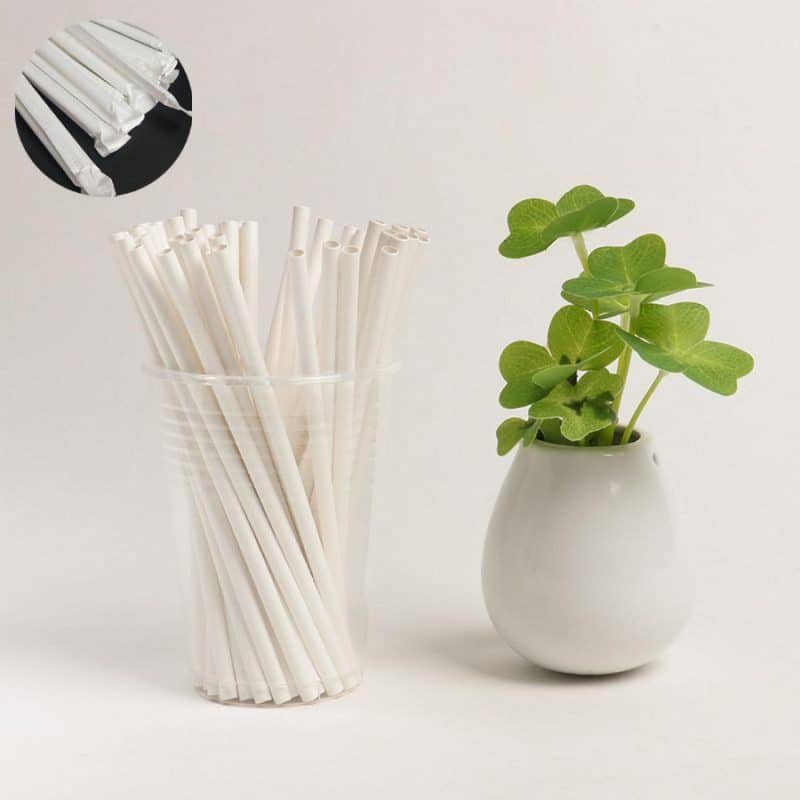 Custom Recyclable White Paper Straw