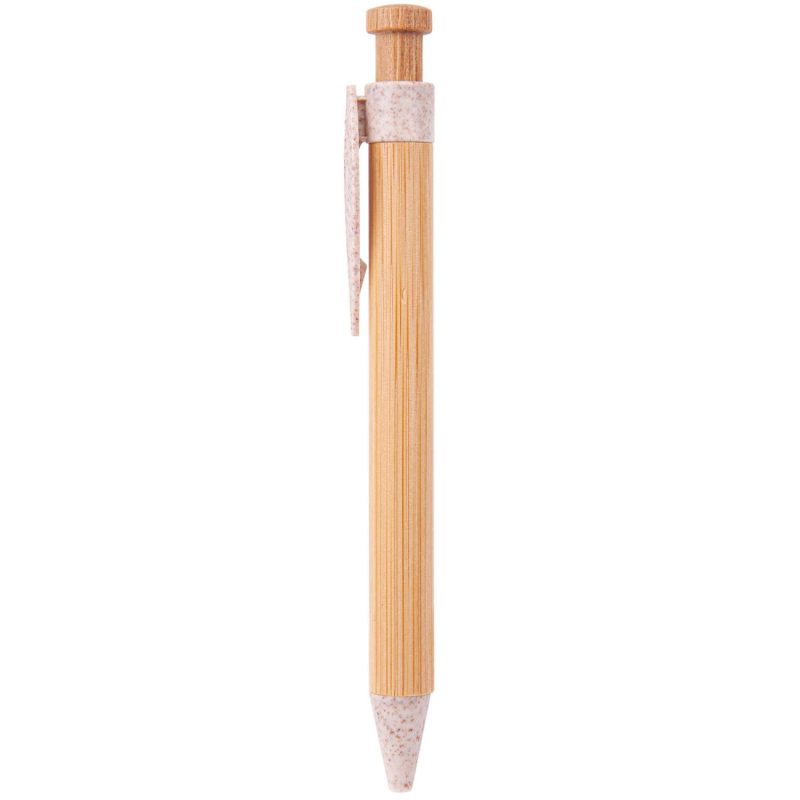 Custom The Camden Bamboo Retractable Wheat Straw Eco-Pen - 1