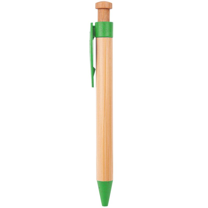Custom The Camden Bamboo Retractable Wheat Straw Eco-Pen - 3