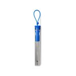 Custom Festival Telescopic Reusable Drinking Straw Kit - 4