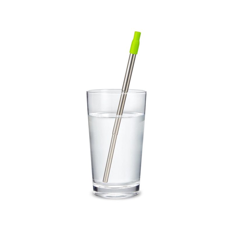 Custom Festival Telescopic Reusable Drinking Straw Kit - 7