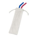 Custom Reusable Stainless Steel Two Straw Set - 8