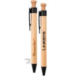 Custom The Camden Bamboo Retractable Wheat Straw Eco-Pen - 9