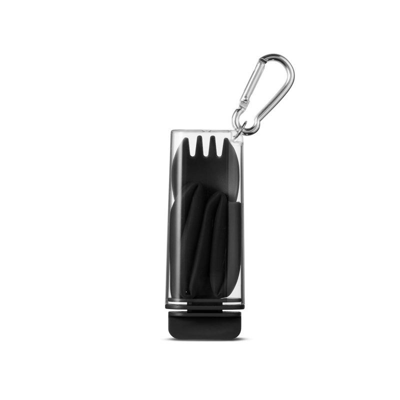 Custom Silicone Straw With Utensil Set - 2