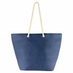 Custom Woven Paper Straw Tote Bag - 1
