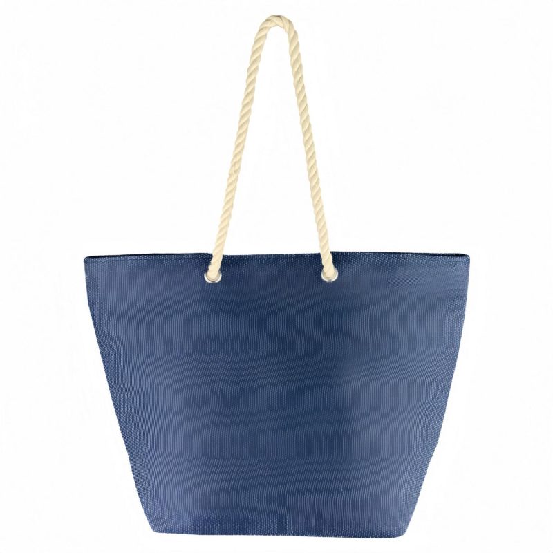 Custom Woven Paper Straw Tote Bag - 1