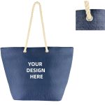 Custom Woven Paper Straw Tote Bag