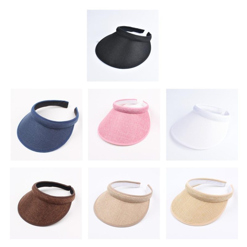 Custom Ventilated Paper Straw Sun Visor - 2