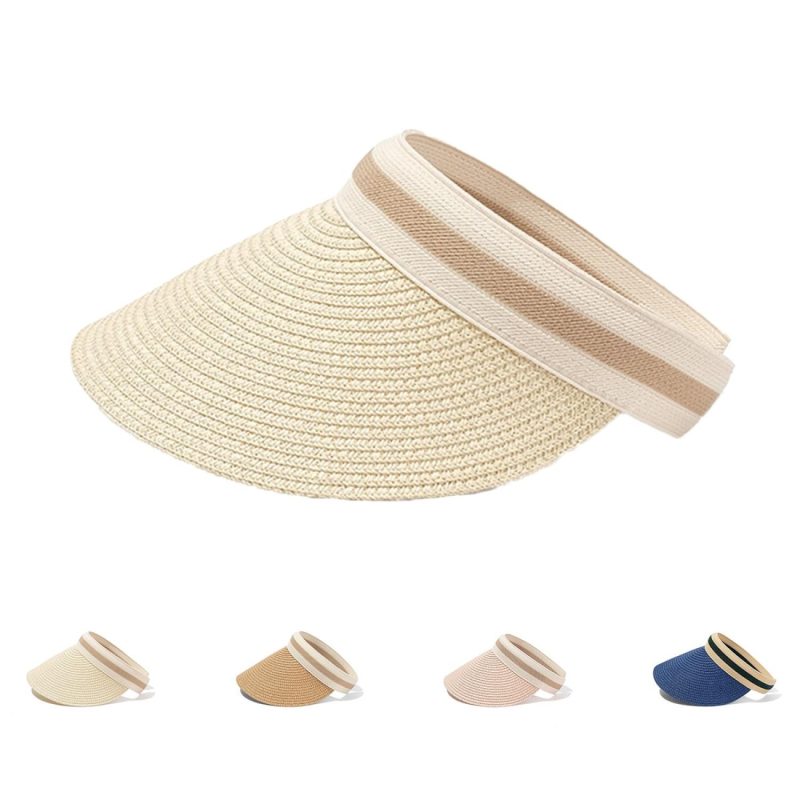 Custom Sun Shield Paper Straw Visor - 1