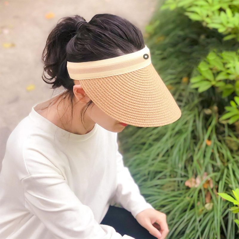 Custom Sun Shield Paper Straw Visor - 6