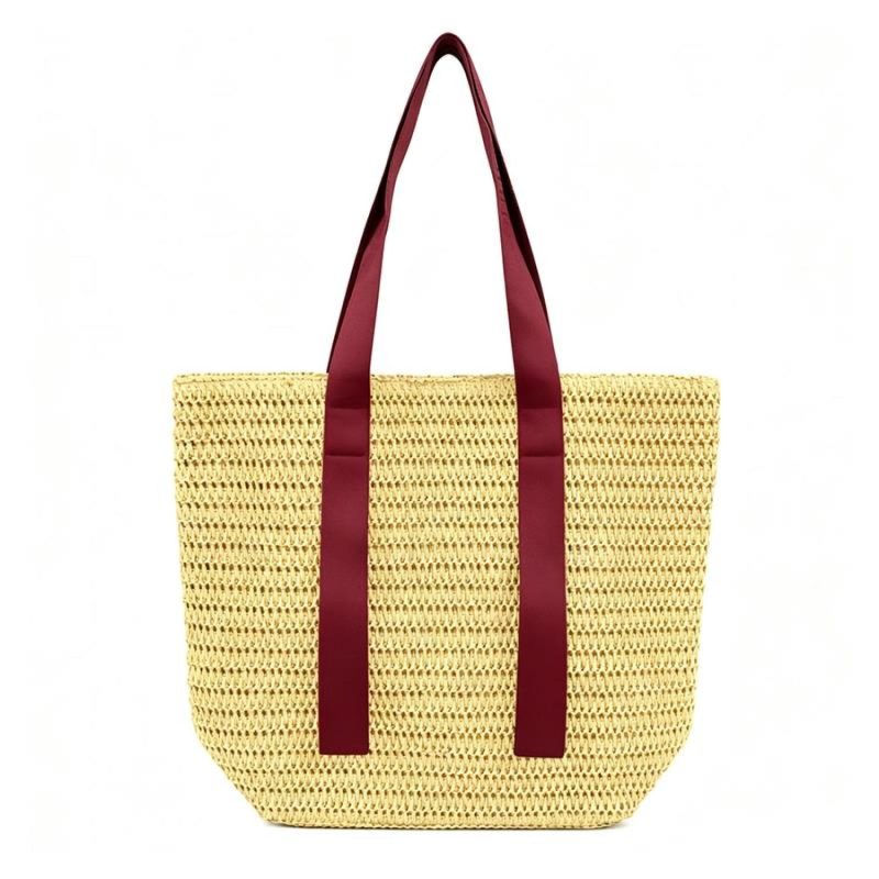 Custom Paper Straw Tote Bag - 6