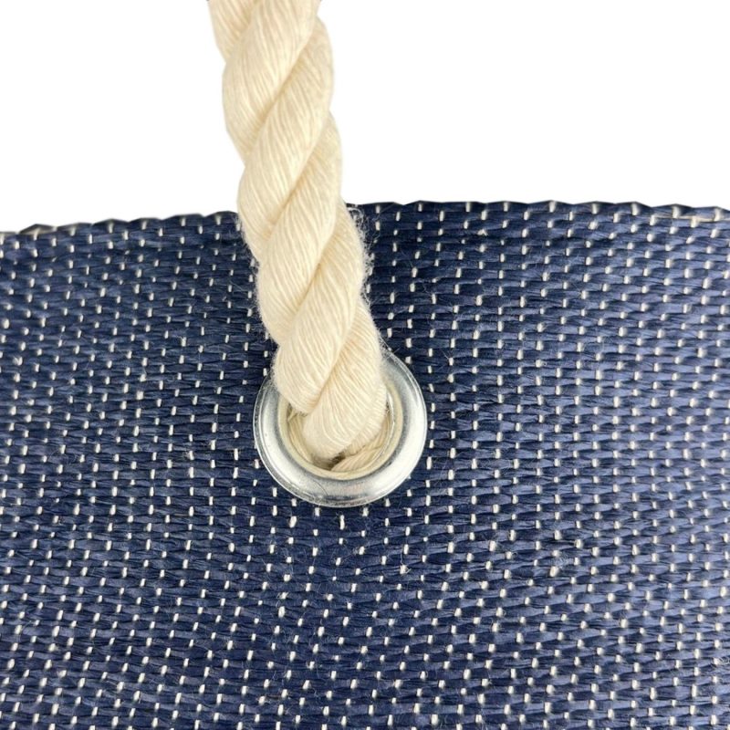 Custom Paper Straw Beach Tote - 2