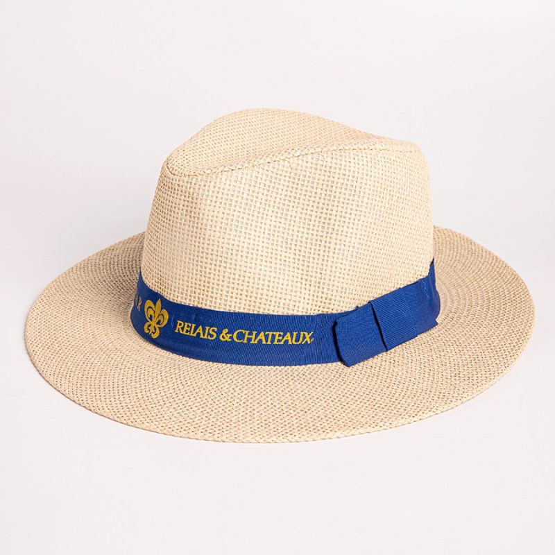 Custom Pinched-Crown Paper Straw Fedora - 3