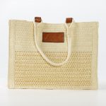 Custom Woven Straw Beach Tote - 1