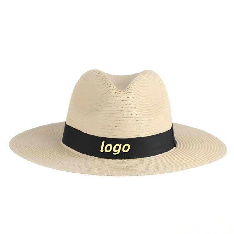 Breathable-Paper-Straw-Fedora-With-Wide-UV-Protective-Brim-AP12601 Custom Breathable Paper Straw Fedora With Wide UV-Protective Brim