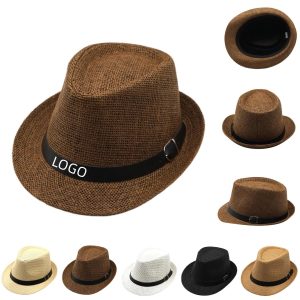 Custom Paper Straw Fedora