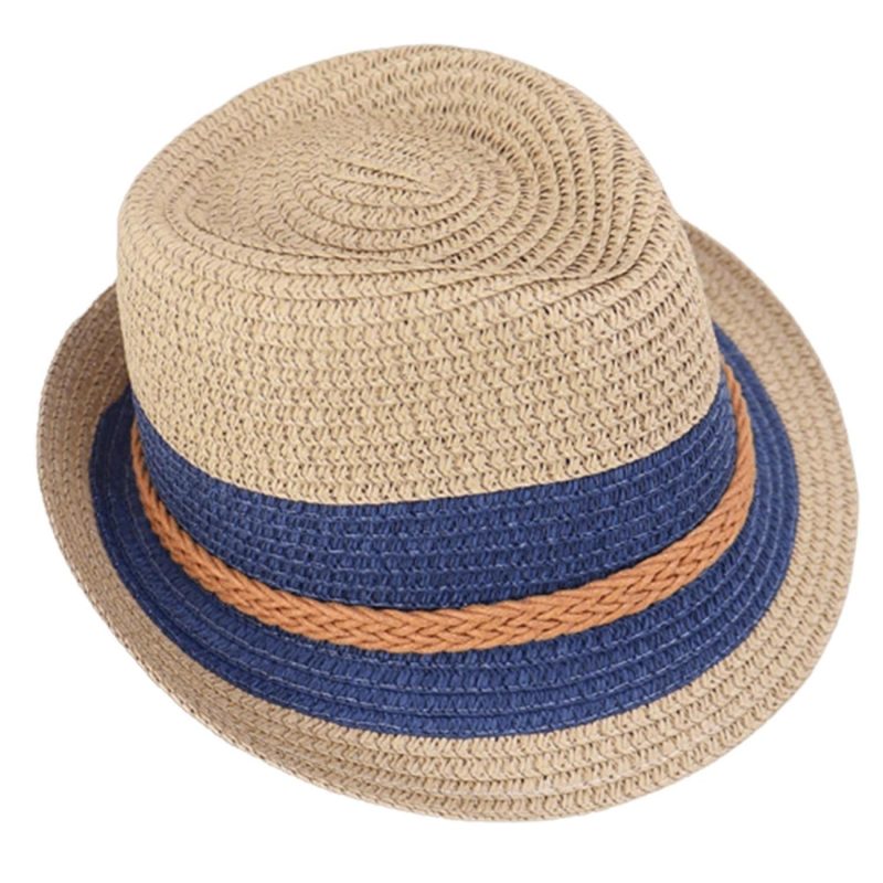 Custom Wide Brim Paper Straw Fedora - 3