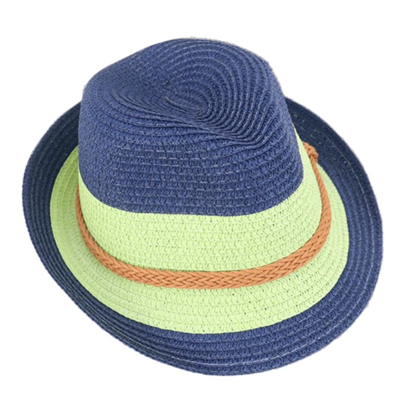 Custom Wide Brim Paper Straw Fedora - 4
